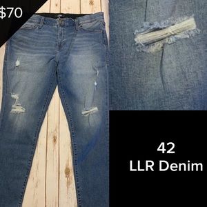 LuLaRoe Denim Jeans Skinny Distressed Size 42